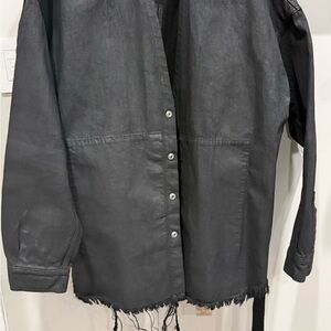 Rick Owens Black Long Sleeve Shirt